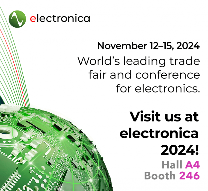 Come visit us at electronica 2024!